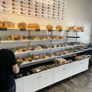 Menu and pastries