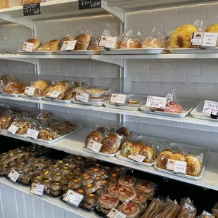a variety of baked goods