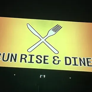 a sign for a restaurant