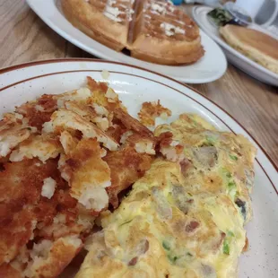 food, waffles