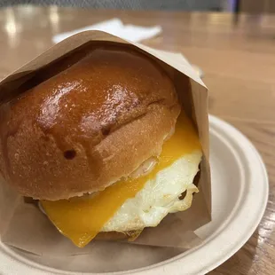 Egg and Sausage Sandwich