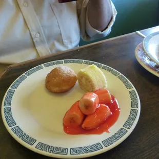 food, donuts, dough desserts