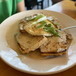 Biscuits and Gravy - nicely done. Only quibble is the sausage had a bit more sweetness than we preferred.