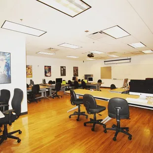 Classroom, great for trainings, Workshops, auditions, and more.