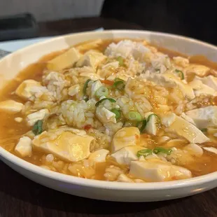 Mapo tofu without meat