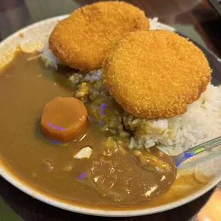 Croquette curry