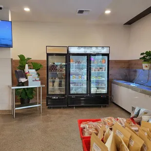 the inside of a restaurant