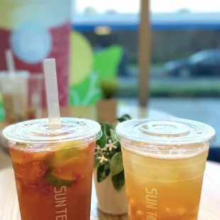 Strawberry Lime Tea and Lilikoi and Pineapple Tea...