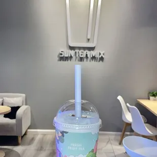 White Peach Oolong Milk Tea with Whipped Cream &amp; Nuts $5.99