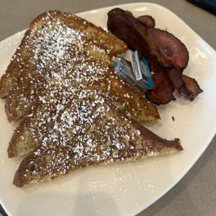 French Toast with bacon