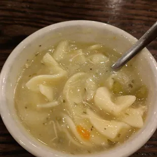 Homemade chicken noodle soup
