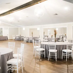 Our ballroom can seat over 300 guests, with a dance floor!