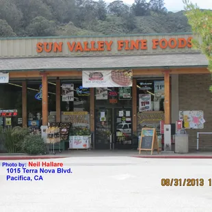 the front of the store