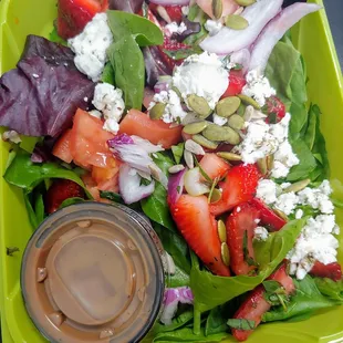 Summer Strawberry Spinach Salad