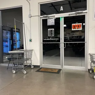 Security lock at night