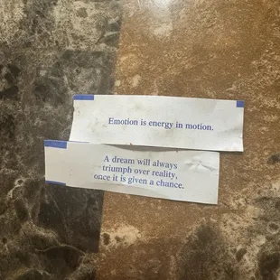 Our fortunes....