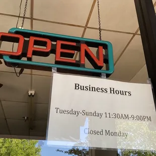 Closed Mondays.
