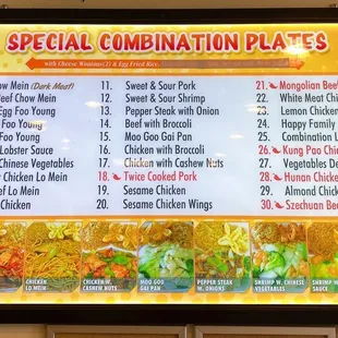 special combination plates