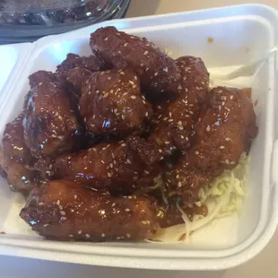 Sesame chicken wings