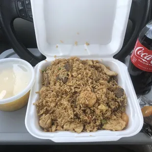 SP1. Egg Drop Soup FR5. House Fried Rice
