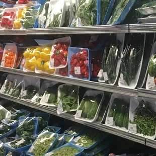 a variety of vegetables on display