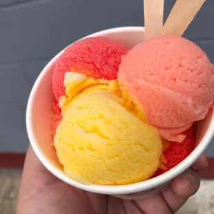 Sherbet (regular size - 3 flavors) - LiHing Gummy Bear, Pineapple and Strawberry
