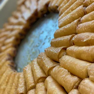 a close up of a pastry