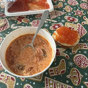 Borscht and Caviar from SunBerry Orchard