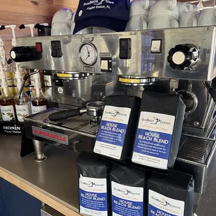 SunBros retail coffee beans.