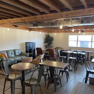 Indoor dining area with free WiFi