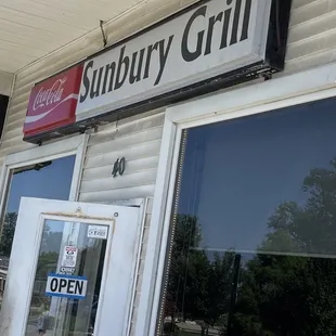 the front of the restaurant