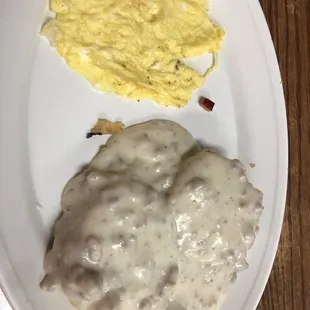 2 Eggs with Biscuits and Gravy Breakfast