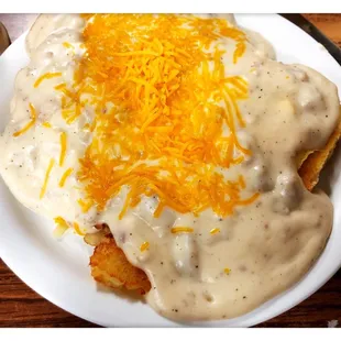 2 Eggs with Biscuits and Gravy Breakfast