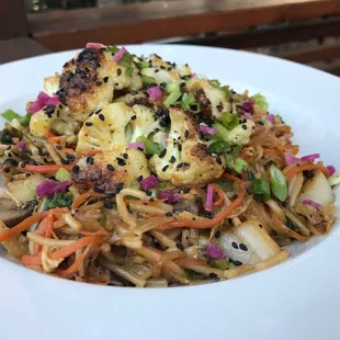 Lo Mein GF noodles wtih Orange Cauliflower