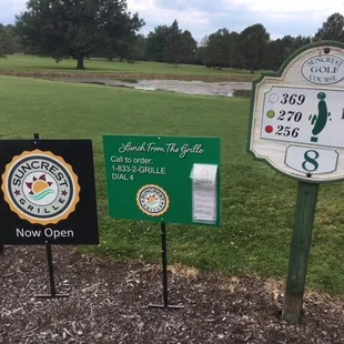 Tee box area at number 8 hole.
