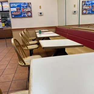 Walked into the restaurant with chicken bones on the table