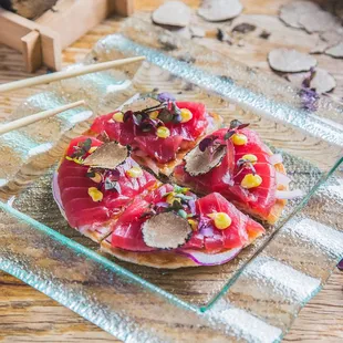 a plate of food on a table