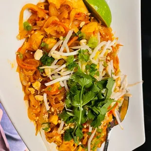 a plate of food on a table