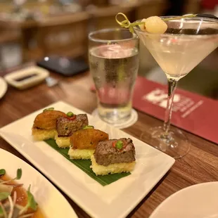 Combo wagyu and spicy tuna crispy rice