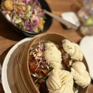 Fried Chicken Steamed Buns