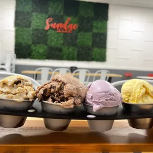Salted caramel butter pecan  York Peppermint  Ube  Turmeric &amp; pumpkin spice
