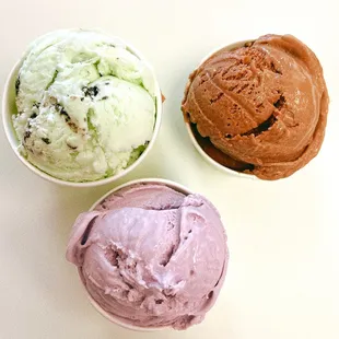 Mint Chocolate; Chocolate; Ube