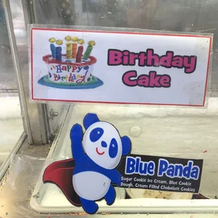 Blue panda ice cream?