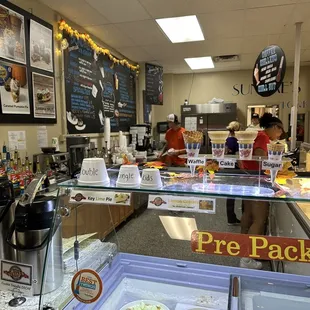 customers at the counter