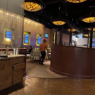 a view of the dining area