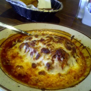 Meat Lasagna, Garlic Bread and Salad for $8.95