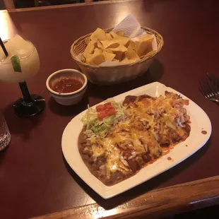 Combo #2 and an agave wine margarita..