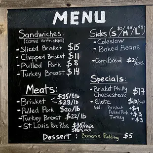 Updated Menu!