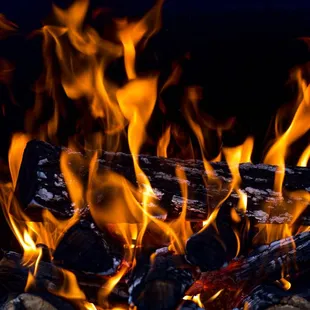 a fire in the pit