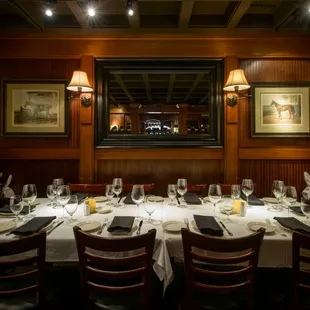 Our Stag's Leap Room.  One of our three private dining rooms.  Holds up to 12 guests.